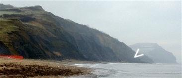 photo of landslips east of Charmouth, Dorset
